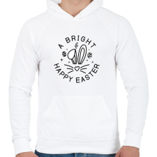 PRINTFASHION husvét14 - Férfi kapucnis pulóver - Fehér férfi pulóver, kardigán