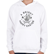PRINTFASHION husvét14 - Gyerek kapucnis pulóver - Fehér