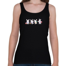 PRINTFASHION husvét19 - Női atléta - Fekete