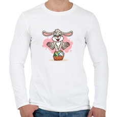 PRINTFASHION husvét21 - Férfi hosszú ujjú póló - Fehér