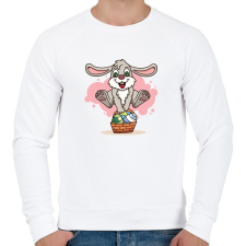 PRINTFASHION husvét21 - Férfi pulóver - Fehér férfi pulóver, kardigán