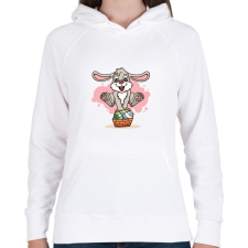 PRINTFASHION husvét21 - Női kapucnis pulóver - Fehér női pulóver, kardigán