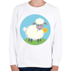 PRINTFASHION Húsvéti bárány - Gyerek pulóver - Fehér
