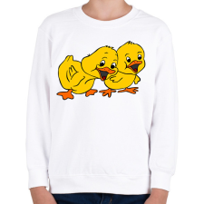 PRINTFASHION Húsvéti kiskacsák - Gyerek pulóver - Fehér gyerek pulóver, kardigán