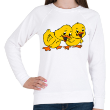 PRINTFASHION Húsvéti kiskacsák - Női pulóver - Fehér női pulóver, kardigán