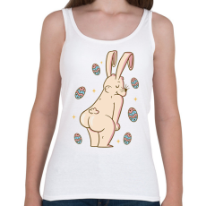 PRINTFASHION Húsvéti nyúl - Női atléta - Fehér
