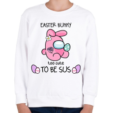 PRINTFASHION Húsvéti nyuszika - Gyerek pulóver - Fehér