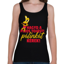 PRINTFASHION HÚSVÉTI PÁLINKA - Női atléta - Fekete női trikó