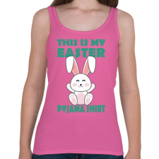 PRINTFASHION Húsvéti pizsim - Női atléta - Rózsaszín női trikó