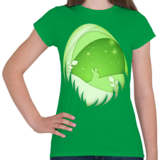 PRINTFASHION Húsvéti tojás - Női póló - Zöld női póló
