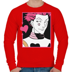 PRINTFASHION HxH - Férfi pulóver - Piros