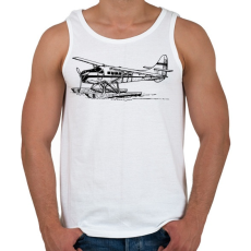 PRINTFASHION hydroplane airplane - Férfi atléta - Fehér