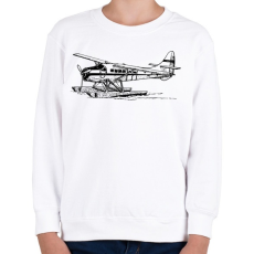 PRINTFASHION hydroplane airplane - Gyerek pulóver - Fehér