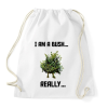PRINTFASHION I am a Bush - Sportzsák, Tornazsák - Fehér