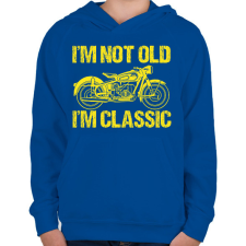 PRINTFASHION I am Classic - Gyerek kapucnis pulóver - Királykék gyerek pulóver, kardigán