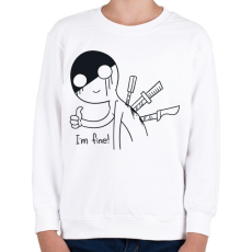 PRINTFASHION I am fine - Gyerek pulóver - Fehér