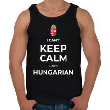 PRINTFASHION I AM HUNGARIAN - Férfi atléta - Fekete atléta, trikó