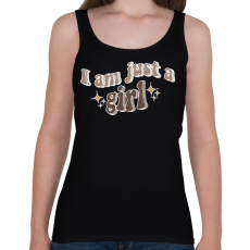 PRINTFASHION I am just a girl - Női atléta - Fekete