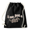 PRINTFASHION I am just a girl - Sportzsák, Tornazsák - Fekete