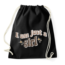 PRINTFASHION I am just a girl - Sportzsák, Tornazsák - Fekete tornazsák