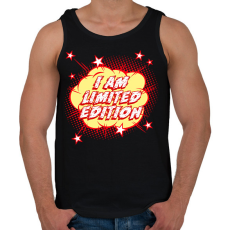 PRINTFASHION I am limited edition - Férfi atléta - Fekete