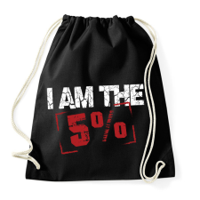 PRINTFASHION I am the 5% - Sportzsák, Tornazsák - Fekete tornazsák
