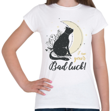 PRINTFASHION I am your bad luck - Női póló - Fehér