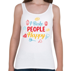 PRINTFASHION I bake people happy - Női atléta - Fehér