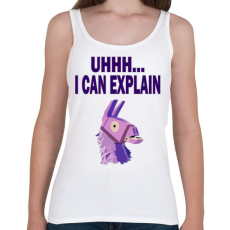 PRINTFASHION I CAN EXPLAIN - Női atléta - Fehér