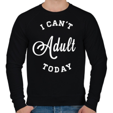 PRINTFASHION I CAN'T ADULT TODAY - Férfi pulóver - Fekete férfi pulóver, kardigán