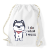 PRINTFASHION I do what i want - Sportzsák, Tornazsák - Fehér