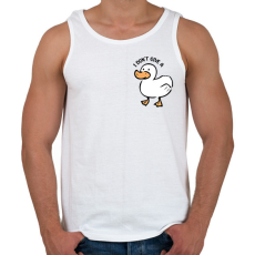 PRINTFASHION I don't give a ... duck - Férfi atléta - Fehér