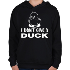 PRINTFASHION I don't give a duck - Gyerek kapucnis pulóver - Fekete gyerek pulóver, kardigán
