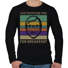 PRINTFASHION I eat guys like you - Férfi hosszú ujjú póló - Fekete férfi póló
