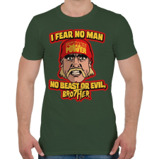 PRINTFASHION I fear no man - Férfi póló - Katonazöld férfi póló