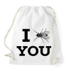 PRINTFASHION I FLY YOU - Sportzsák, Tornazsák - Fehér