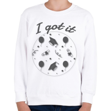 PRINTFASHION I got it! -Diplomás minta - Gyerek pulóver - Fehér