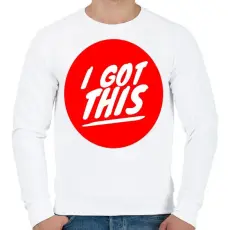 PRINTFASHION I got this - Férfi pulóver - Fehér