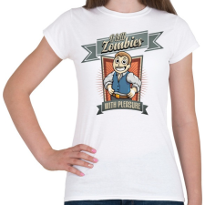 PRINTFASHION I kill zombies - Női póló - Fehér női póló