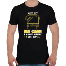 PRINTFASHION I know where you live - Férfi póló - Fekete férfi póló