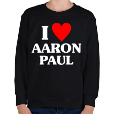 PRINTFASHION I LOVE AARON PAUL - Gyerek pulóver - Fekete gyerek pulóver, kardigán