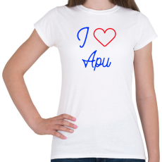 PRINTFASHION I love Apu - Női póló - Fehér