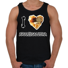 PRINTFASHION I love aranygaluska - Férfi atléta - Fekete atléta, trikó