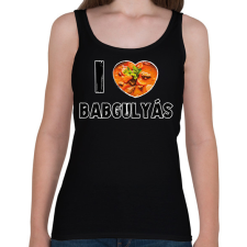 PRINTFASHION I love babgulyás - Női atléta - Fekete női trikó