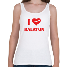 PRINTFASHION I Love Balaton - Női atléta - Fehér női trikó
