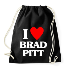 PRINTFASHION I love brad pitt - Sportzsák, Tornazsák - Fekete tornazsák