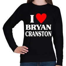 PRINTFASHION I LOVE BRYAN CRANSTON - Női pulóver - Fekete női pulóver, kardigán