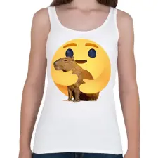 PRINTFASHION I love capybara - Női atléta - Fehér női trikó