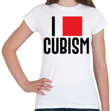 PRINTFASHION I love cubism - Női póló - Fehér női póló