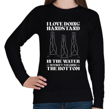 PRINTFASHION I love doing handstand - Női pulóver - Fekete női pulóver, kardigán